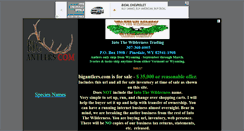 Desktop Screenshot of bigantlers.com